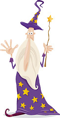 Image showing wizard fantasy cartoon illustration