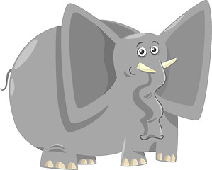 Image showing funny elephants cartoon illustration