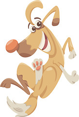 Image showing funny dog cartoon illustration