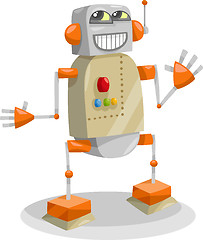 Image showing fantasy robot cartoon illustration