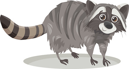 Image showing raccoon animal cartoon illustration