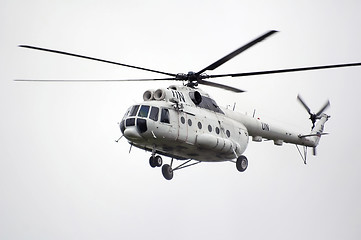 Image showing Helicopter MI-8 with coloring of the UN