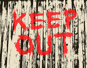 Image showing Keep out