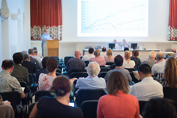 Image showing Speaker at Business Conference and Presentation.