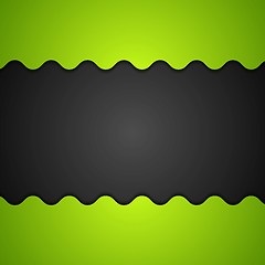 Image showing Green and black corporate background