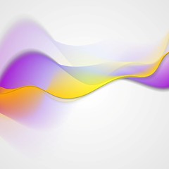 Image showing Bright abstract wavy vector background