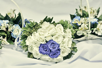 Image showing Vintage-Colored Wedding Bouquet