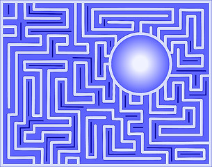 Image showing Maze pattern