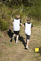 Image showing Two Male Cross Country Runners