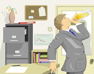 Image showing Office drinker