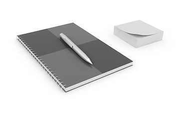 Image showing notepad with pen