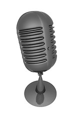 Image showing blue metal microphone