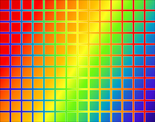 Image showing Rainbow grid