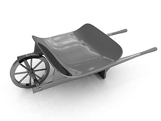 Image showing metal wheelbarrow