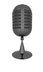 Image showing blue metal microphone