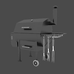 Image showing oven barbecue grill