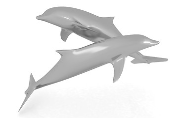 Image showing golden dolphin