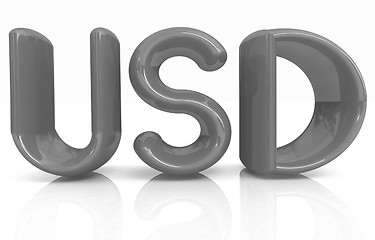 Image showing USD 3d text