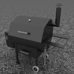 Image showing oven barbecue grill