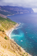 Image showing mountains and sea