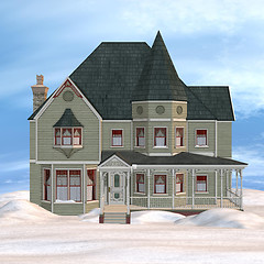 Image showing Victorian Winter House