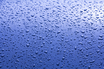 Image showing Blue Water Drops