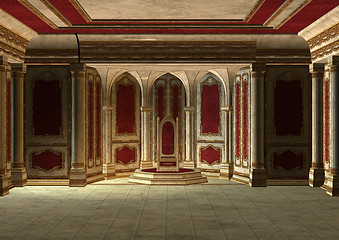 Image showing Fairytale Throne Room