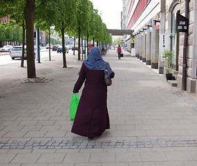 Image showing Muslim on the move