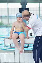 Image showing child portrait on swimming pool