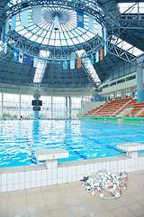 Image showing children group  at swimming pool