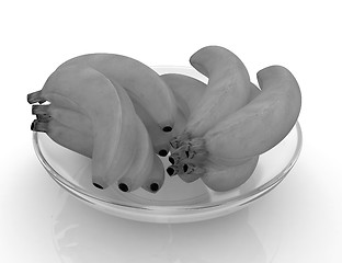 Image showing bananas on a plate