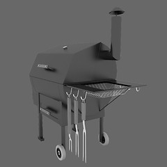Image showing oven barbecue grill