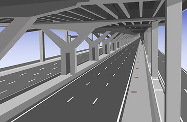 Image showing Under the tollway