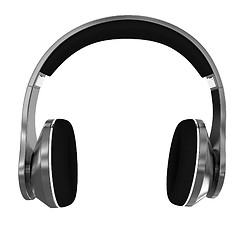 Image showing Golden headphones