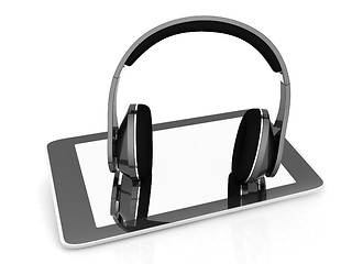 Image showing Phone and headphones 