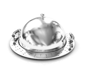 Image showing Chrome restaurant cloche