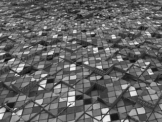 Image showing Abstract mosaic urban background 