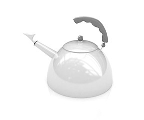 Image showing Glossy metall kettle