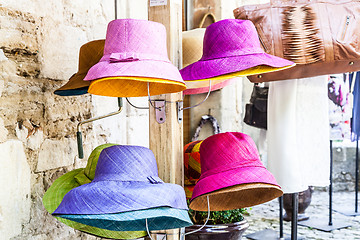 Image showing Colored hats