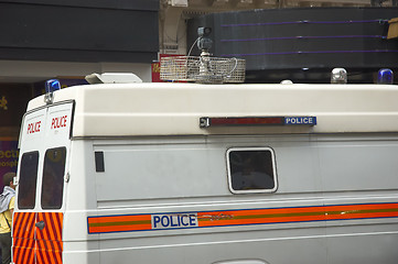 Image showing Police van