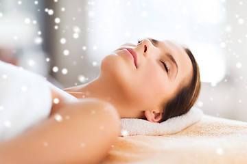 Image showing beautiful young woman in spa