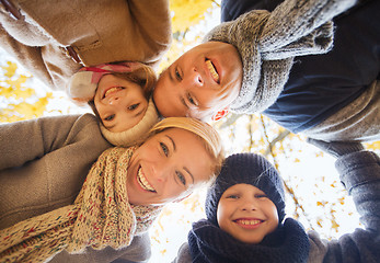 Image showing happy family in autumn park