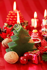 Image showing Christmas candles