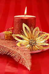 Image showing Christmas candle