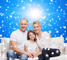 Image showing happy family at home