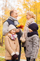 Image showing happy family in autumn park