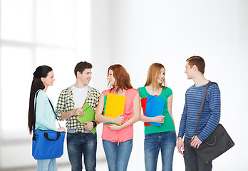 Image showing group of smiling students standing