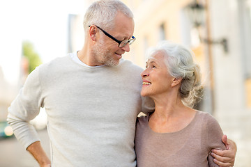 Image showing senior couple on city street