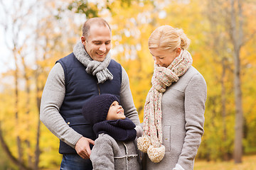 Image showing happy family in autumn park