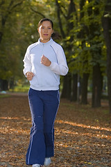 Image showing Running girl